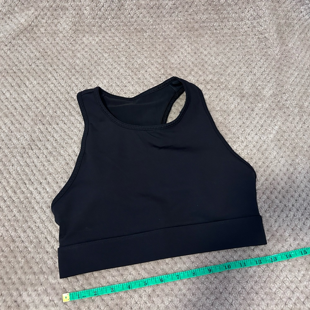 Fabletics No Bounce Black Sports Bra